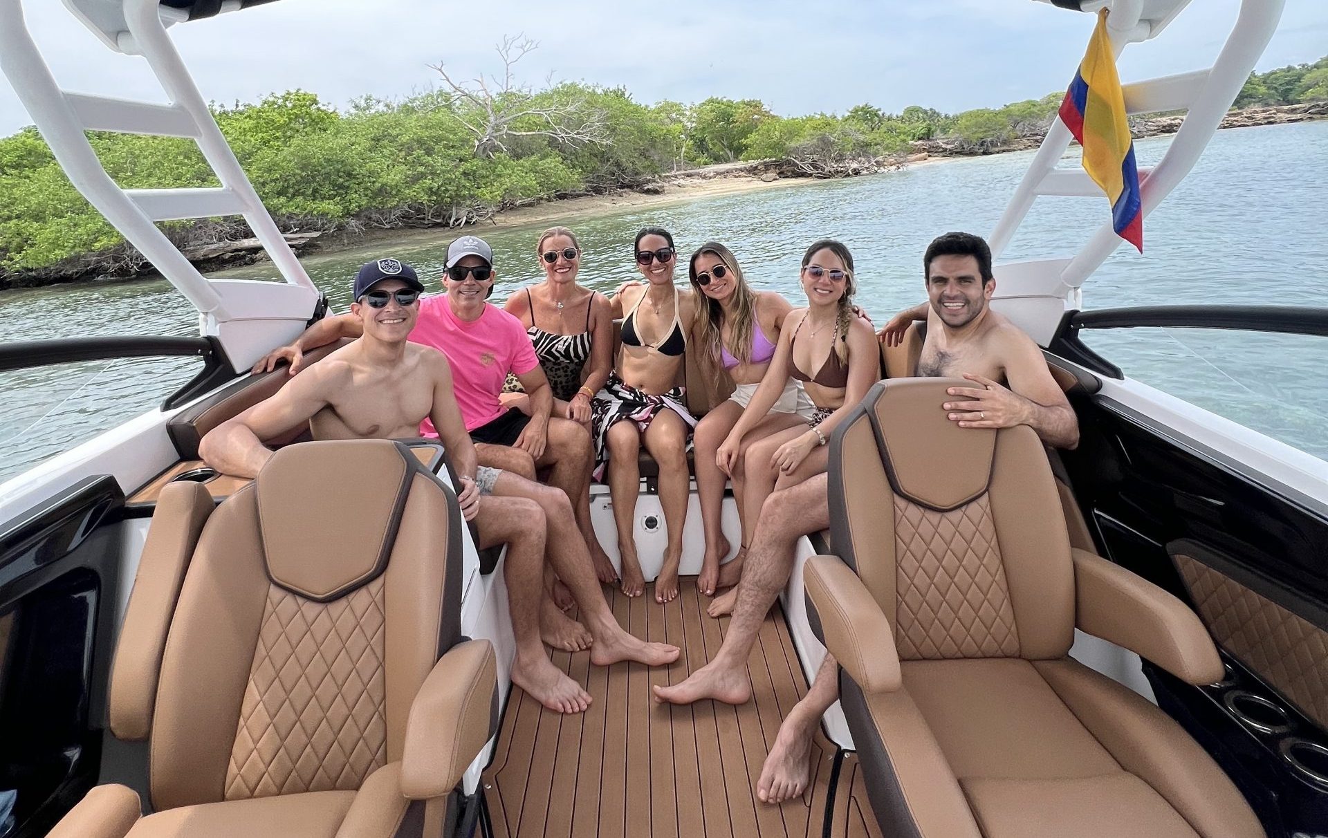 Unforgettable Caribbean celebration aboard a private luxury party boat in Cartagena.